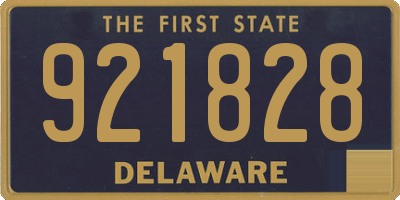 DE license plate 921828