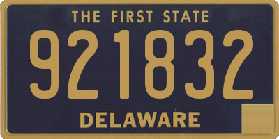 DE license plate 921832