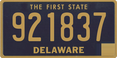 DE license plate 921837