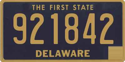 DE license plate 921842