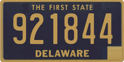 DE license plate 921844