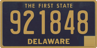 DE license plate 921848