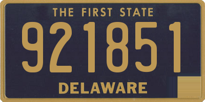 DE license plate 921851
