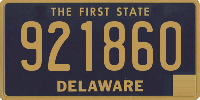 DE license plate 921860
