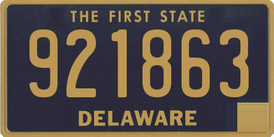 DE license plate 921863