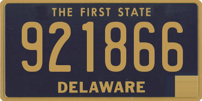 DE license plate 921866