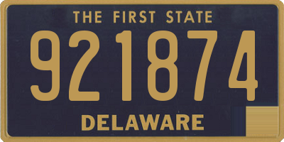 DE license plate 921874