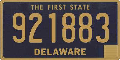 DE license plate 921883