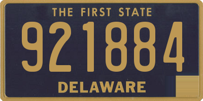 DE license plate 921884