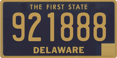 DE license plate 921888