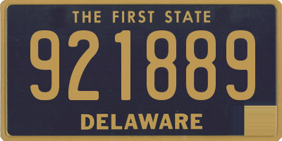 DE license plate 921889