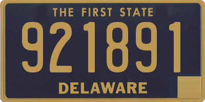 DE license plate 921891