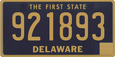 DE license plate 921893