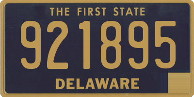 DE license plate 921895