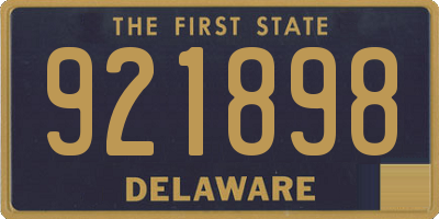 DE license plate 921898