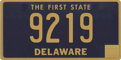 DE license plate 9219