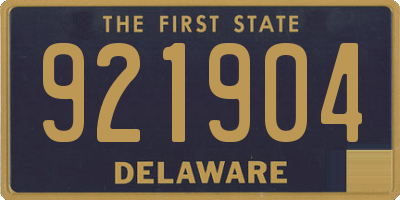 DE license plate 921904