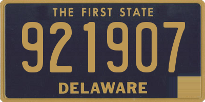 DE license plate 921907
