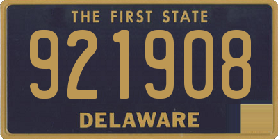 DE license plate 921908