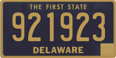 DE license plate 921923