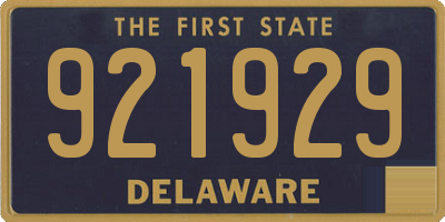 DE license plate 921929