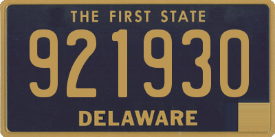 DE license plate 921930