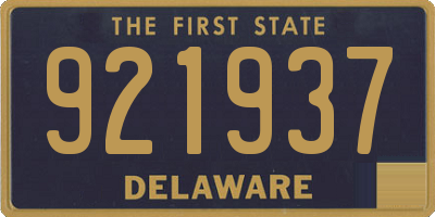 DE license plate 921937