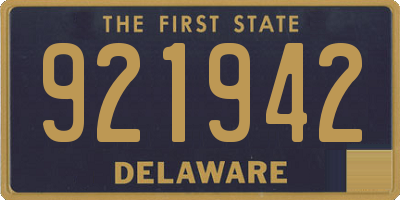 DE license plate 921942