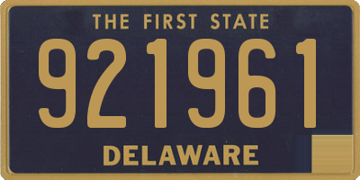 DE license plate 921961