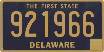 DE license plate 921966