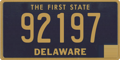 DE license plate 92197