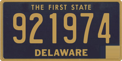 DE license plate 921974