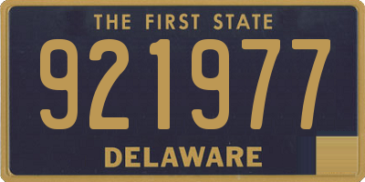 DE license plate 921977