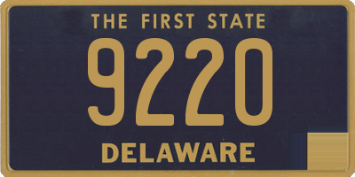 DE license plate 9220