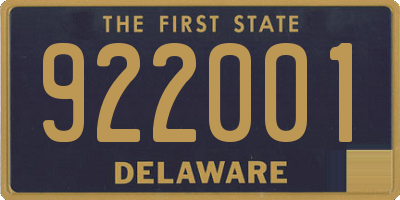 DE license plate 922001