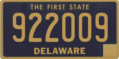 DE license plate 922009