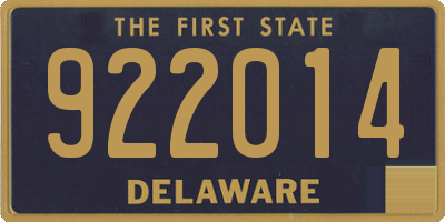 DE license plate 922014