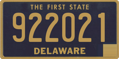 DE license plate 922021