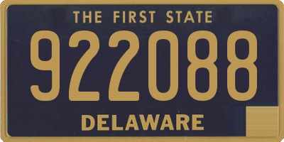 DE license plate 922088