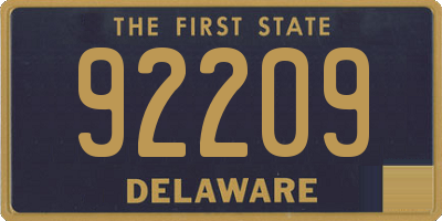 DE license plate 92209