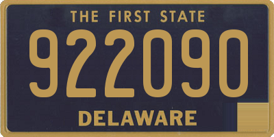 DE license plate 922090