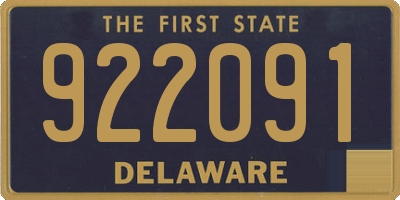 DE license plate 922091