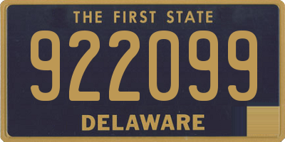 DE license plate 922099