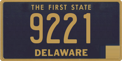 DE license plate 9221