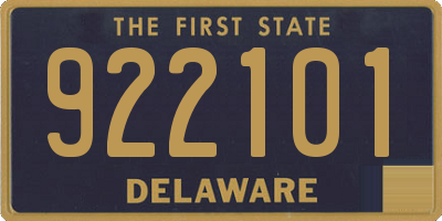 DE license plate 922101