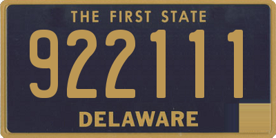 DE license plate 922111
