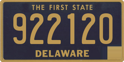 DE license plate 922120