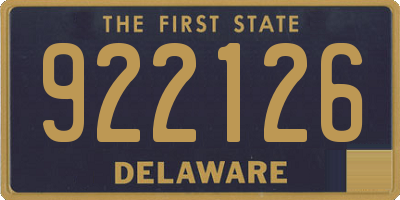DE license plate 922126