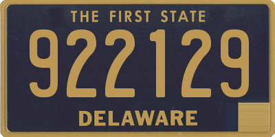 DE license plate 922129