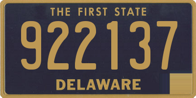 DE license plate 922137
